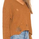 by the way. Revolve Mira Distressed Sweater Rust Mustard Gold Photo 0