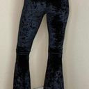 Daisy Del Sol Black Velvet High Rise Flare Bell Bottom Pants Photo 6