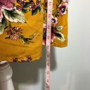 Xhilaration NWOT Gold Yellow Floral Long Sleeved Smocked Dress Photo 8