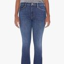 MOTHER Denim  The Insider Crop Step Fray In Girl Crush Blue Jeans Size 29 Photo 0