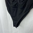 ZARA organza Puff sleeve ribbed ruched bodysuit Black medium Photo 7