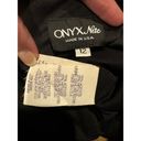 Onyx Nite  Iridescent Dark Black Blue Sleeveless Embellished Formal DRESS size 12 Photo 11