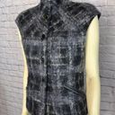 Anne Klein Anne, Klein Wool & Moher blend vest, high neck & cap sleeves black white size 10 Photo 5