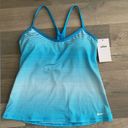 Nike Swim Stripe Tankini Top Racer Back XSmall Bright Blue White Stripes NEW Photo 7