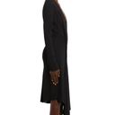 Off-White  Draped Long Sleeve Jersey Dress Black NWT in Size 38 (XS) Photo 8