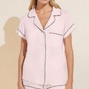 Eberjay Gisele TENCEL™ Modal Shortie Short PJ Set Sorbet Pink/Black Photo 0