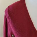 Brooks Brothers 346  burgundy colorblock merino wool medium sweater Photo 1