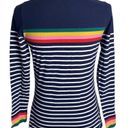 Boden Breton long sleeve top striped with colorful accent size 4 Photo 1