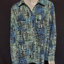 Studio Works Studio Work Blue & Black Button Down Shirt (L) Photo 1