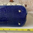 Brahmin MINI ASHER in Blue/White/Brown Photo 6