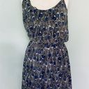 Angie  Francescas Collection Black Gray Blue Feather Sleeveless Sun Dress Size S Photo 0