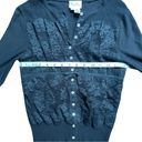 Tracy Reese  Embelished Lace Cardigan Sweater Button Up Size P Photo 4