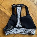 Koral  black/white woven high neck racerback sports bra XS EUC Photo 1