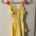 blanco by nature Yellow Front Tie Sundress Photo 4
