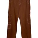 superdown  Slouchy Cargo Pants MEDIUM Chocolate Brown Baggy Gorpcore Jenna NEW Photo 4