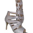 Unisa Silver Gray High Heels Design  Shoes Women’s Size 8 Formal Shimmer Detail! Photo 1