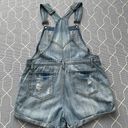 Eunina Jeans Cut Off Denim Bib Overalls Womens Size Medium - Style #1090 Photo 4