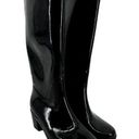 Kate Spade  Knee High Rain Boots Heeled Zip Rubber Waterproof Red Black 9 Photo 0