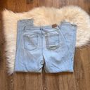 American Eagle  Light Wash Distressed Mom Jeans Photo 6