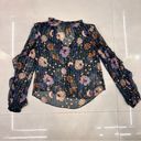 Veronica Beard 
Abra Lurex Floral Silk Blouse Photo 5