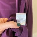 Equipment  Femme‎ XS womens purple button down 100% silk Photo 6