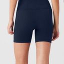 Alo Yoga 5" Seamless Ribbed Favorite Short - Navy Photo 2