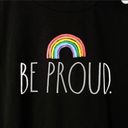 Rae Dunn NWT  Rainbow Be Proud Pride TShirt Black S Photo 4