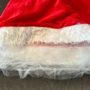 ma*rs Short Red Hooded Dress White Faux Fur Trim  Claus Santa Christmas Size L Photo 9