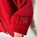 London Fog  Red Wool Peacoat Size SM Photo 6