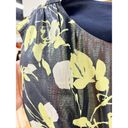 Tanya Taylor NWT  Raisa Silk Blend Floral Mini Dress Black/Yellow Women's US 6 Photo 6