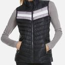 Fabletics L //  Fenway Black Gray White Windproof Zip Up Insulated Puffer Vest Photo 0