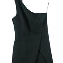 idem Ditto  Black Asymmetrical One Shoulder Skort Romper M Photo 0