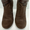 Tory Burch  - Brown Suede "Aaden" Wedge Ankle Booties W/ Logo size 5.5 Photo 6