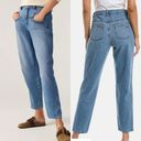 Ba&sh  Sophia High Rise Mom Relaxed V-Shaped Yoke Straight Leg Jeans Light Wash Photo 3