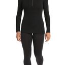 Icebreaker Black Merino Wool W 175 Everyday Half Zip Thermal Top Sz.XS NWT Photo 1