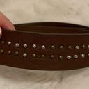 American Eagle AEO Dark Brown Studded Leather Belt NWT Size Small Photo 1