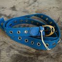 Free People  Avril Grommet Belt BLUE NWOT Photo 0