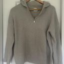 Princess Polly Gray Quarter Zip Sweater Photo 0