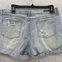 Articles of Society  Women's Denim Shorts Distressed Light Wash Size 30 Cuffed Photo 1