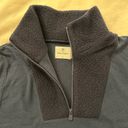 NWOT Dudley Stephens Heron Lake Pullover Quarter Zip Fleece Navy Large Blue Photo 6