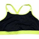 Torrid  Active Black Mesh Neon Yellow Green Sports Bra Plus Size 3X Unlined Photo 0