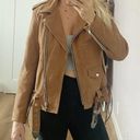 Understated Leather  Brown The Western Dusty Leather Biker Moto Jacket Size Photo 2