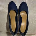 Fioni  Navy Blue Suede Like Heels Photo 5