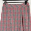 Brooks Brothers Plaid Pleated A-Line Knee Length Skirt Black White Red Size 4 Photo 8