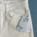 Guess NWT  Girly High Rise Straight Leg White Horse Jeans Photo 6