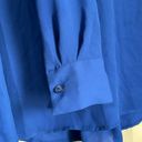 Dalia Collection  Blue 3/4 Button Down Long Sleeve Blouse Women’s Plus Size 1X Photo 4