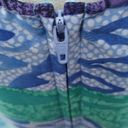 Kathie Lee Collection blue multi pattern midi tank dress size 10 Photo 6