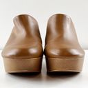 American Eagle  Slip On Faux Leather Mule Platform Heel Clogs Brown 7 Photo 4