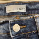 Loft Medium Rinse Skinny Denim Jeans w Frayed Edge & 5 Button Fly Size 28 Photo 5