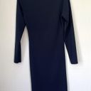 Pretty Little Thing  Navy Blue Asymmetrical Neckline Long Sleeve Dress ~ Size 12 Photo 1